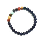 Solar Galaxy Natural Stone Chakra Bracelet - Stones & Vine