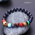 Solar Galaxy Natural Stone Chakra Bracelet - Stones & Vine