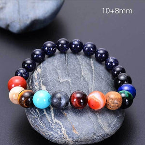 Solar Galaxy Natural Stone Chakra Bracelet - Stones & Vine