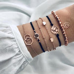 Bohemian Handmade Charm Bracelet Sets - Stones & Vine