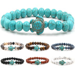 Turquoises Turtle Stone Bracelet Charm Beads Yoga Bracelets - Stones & Vine