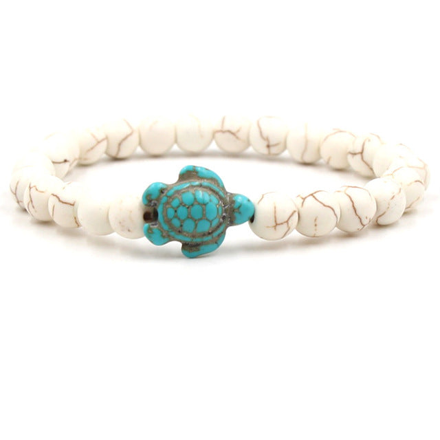 Turquoises Turtle Stone Bracelet Charm Beads Yoga Bracelets - Stones & Vine