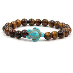 Turquoises Turtle Stone Bracelet Charm Beads Yoga Bracelets - Stones & Vine