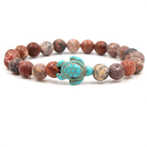 Turquoises Turtle Stone Bracelet Charm Beads Yoga Bracelets - Stones & Vine