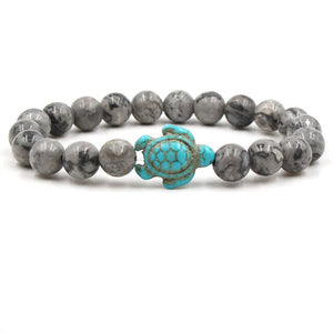 Turquoises Turtle Stone Bracelet Charm Beads Yoga Bracelets - Stones & Vine