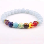 7 Chakra Yoga Stone Bracelet - Stones & Vine