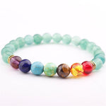 7 Chakra Yoga Stone Bracelet - Stones & Vine