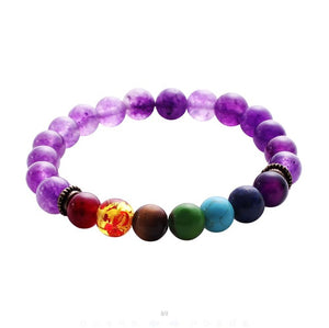 Mixed Stone Healing Chakra Mala Balancing Bracelets - Stones & Vine