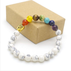 Mixed Stone Healing Chakra Mala Balancing Bracelets - Stones & Vine