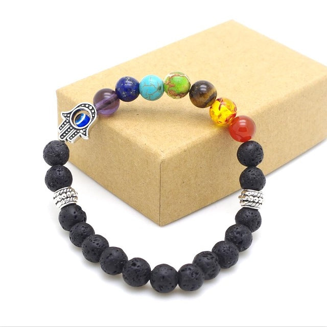 Mixed Stone Healing Chakra Mala Balancing Bracelets - Stones & Vine