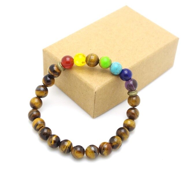 Mixed Stone Healing Chakra Mala Balancing Bracelets - Stones & Vine