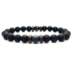 Moonstone Tibetan Lava Stone Diffuser Bead Bracelet