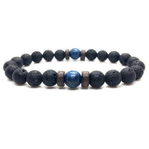 Moonstone Tibetan Lava Stone Diffuser Bead Bracelet