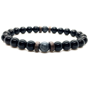 Moonstone Tibetan Lava Stone Diffuser Bead Bracelet