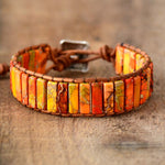 Unisex Bohemian Tube Leather Wrap Bracelet