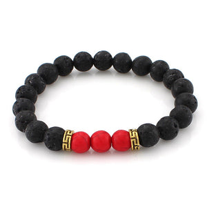 Lava Stone Beads Healing Bracelet - Stones & Vine