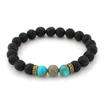 Lava Stone Beads Healing Bracelet - Stones & Vine