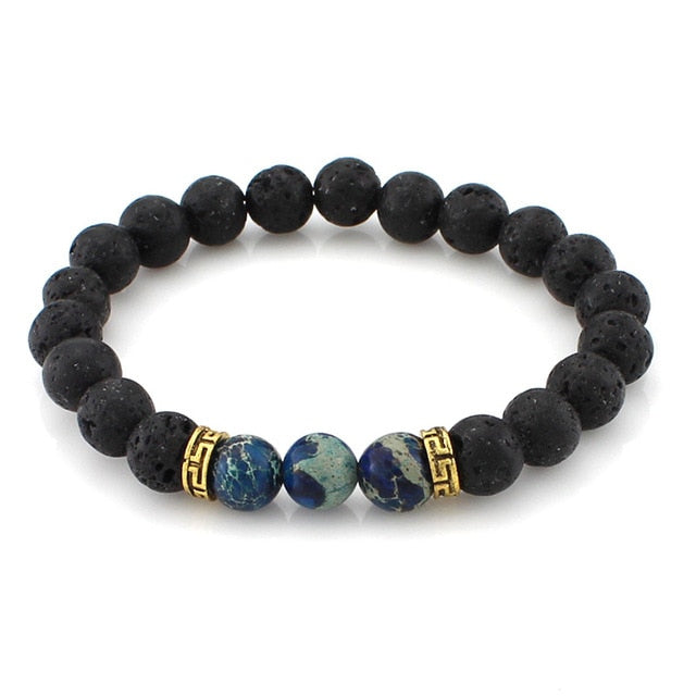 Lava Stone Beads Healing Bracelet - Stones & Vine