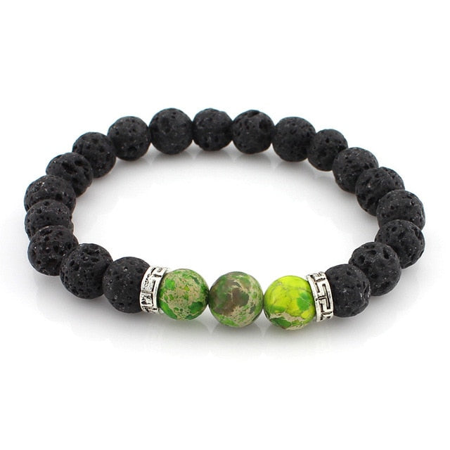 Lava Stone Beads Healing Bracelet - Stones & Vine