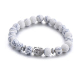 Buddha Charm/Elephant Natural Stone Bracelet - Stones & Vine