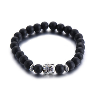 Buddha Charm/Elephant Natural Stone Bracelet - Stones & Vine