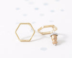 Hexagon Stud Earrings - Stones & Vine