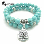 Tree of Life Yoga Stone Healing Mala and Bracelet - Stones & Vine