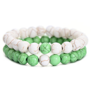 Friendship & Couples Distance Connection Bracelets - Stones & Vine