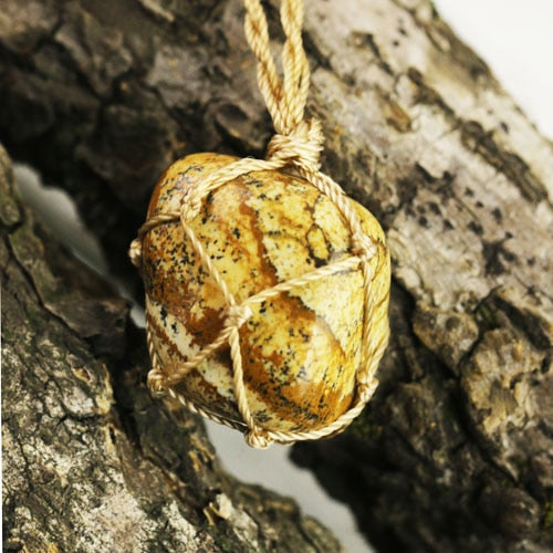 Irregular Natural Stone Healing Necklace - Stones & Vine