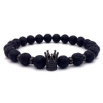 Lava Stone Crown & Helmet Charm Bracelets - Stones & Vine