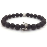 Lava Stone Crown & Helmet Charm Bracelets - Stones & Vine