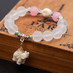 Elephant Charm Bead Bracelet - Stones & Vine