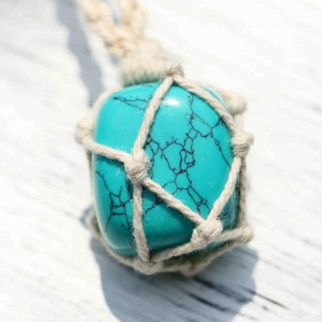 Irregular Natural Stone Healing Necklace - Stones & Vine