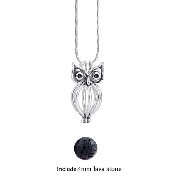 Lava Stone Aromatherapy Vintage Necklace Locket - Stones & Vine