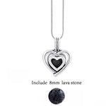 Lava Stone Aromatherapy Vintage Necklace Locket - Stones & Vine