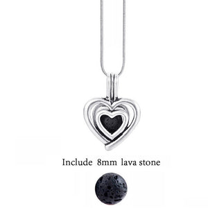 Lava Stone Aromatherapy Vintage Necklace Locket - Stones & Vine