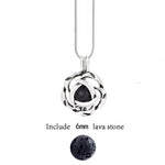 Lava Stone Aromatherapy Vintage Necklace Locket - Stones & Vine