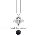 Lava Stone Aromatherapy Vintage Necklace Locket - Stones & Vine