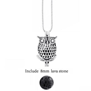 Lava Stone Aromatherapy Vintage Necklace Locket - Stones & Vine