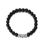 Classic Distance Black & White Charm Beads Bracelets - Stones & Vine