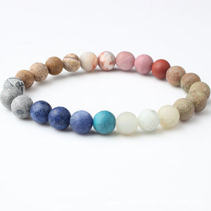 Eight Planets Galaxy 7 Chakra Bracelets - Stones & Vine