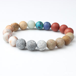 Eight Planets Galaxy 7 Chakra Bracelets - Stones & Vine