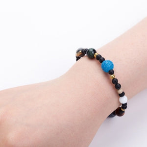 Nine Planets Bracelet with Natural Stones - Stones & Vine