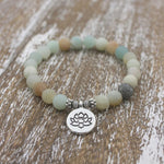 THE PLAYMATE - Matte Frosted Amazonite Bracelet - Stones & Vine