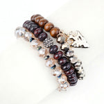 BOJIU Women Bracelet Set - Stones & Vine