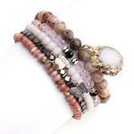 BOJIU Women Bracelet Set - Stones & Vine