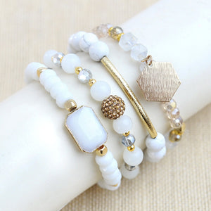 BOJIU Women Bracelet Set - Stones & Vine