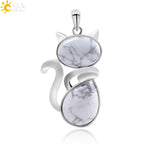 Women's Cute Cat Pendants - Stones & Vine