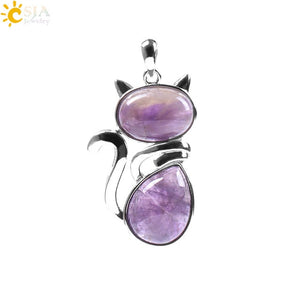 Women's Cute Cat Pendants - Stones & Vine