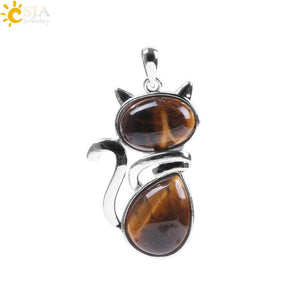 Women's Cute Cat Pendants - Stones & Vine